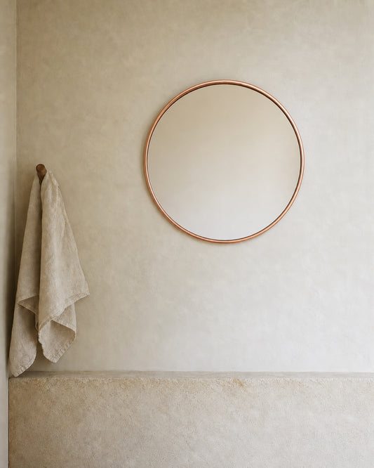 Brassnclay lifestyle scene - round-mirror