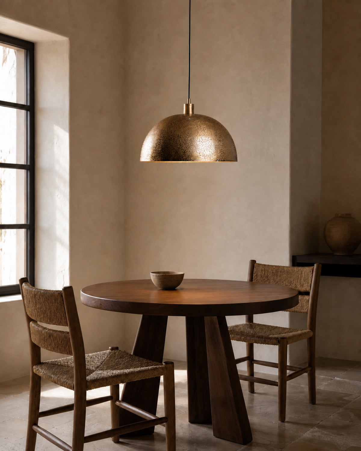 Brassnclay lifestyle scene - half-ball-pendant-light
