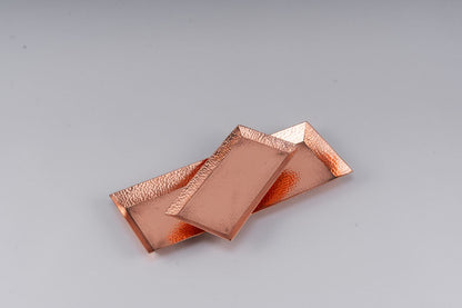 Hammered Bronze Tray Set detail by Brassnclay