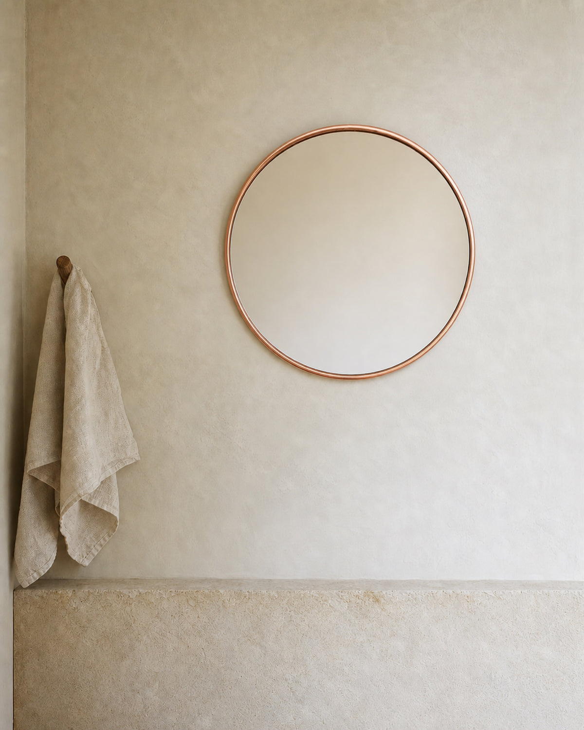 Brassnclay lifestyle scene - round-mirror