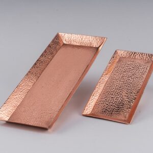 Hammered Bronze Tray Set
